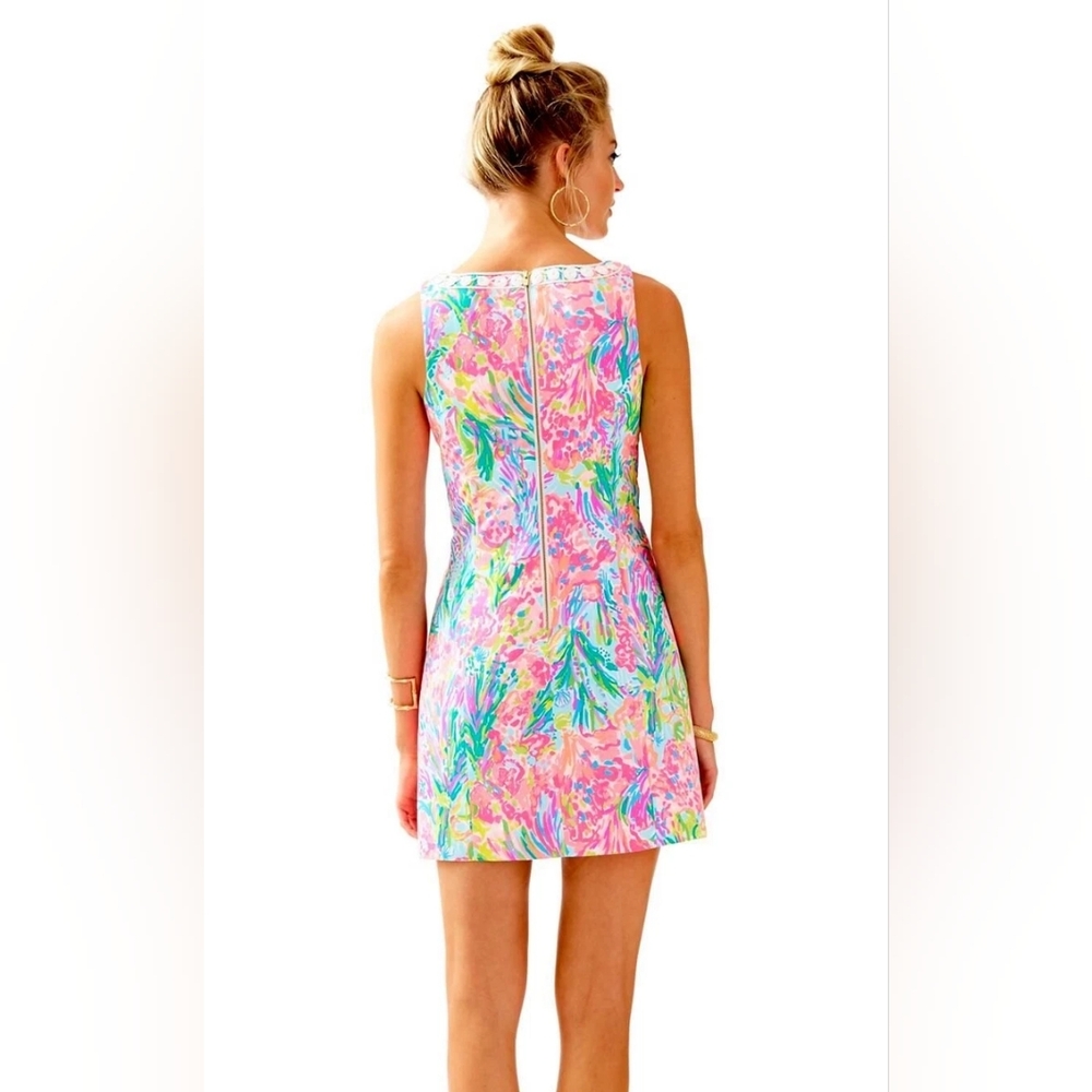 Lilly Pulitzer Shift Dress In Fan Sea Pants - Picture 3 of 7